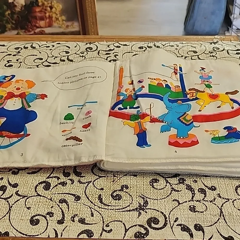 Colorful Clown Print FabricBook.